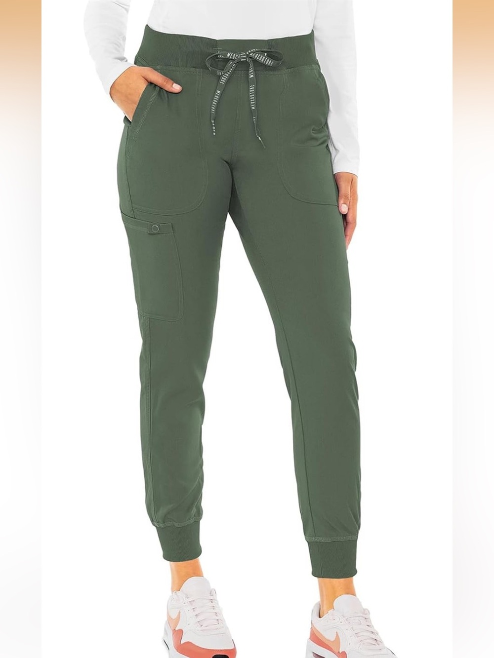 Med Couture Olive Jogger scrub pants MT